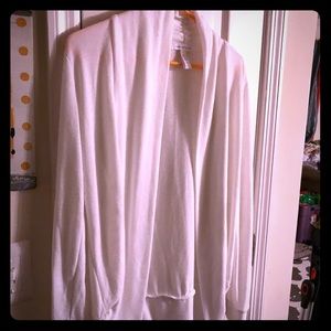 White cardigan